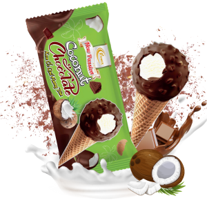 kem ốc quế hương dừa