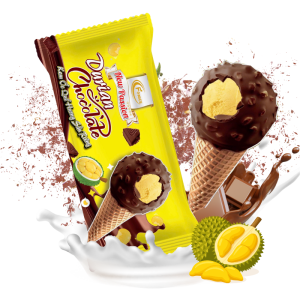 kem ốc quế hương sầu riêng