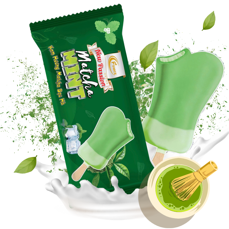 kem hương matcha bạc hà