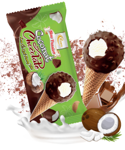 kem ốc quế hương dừa